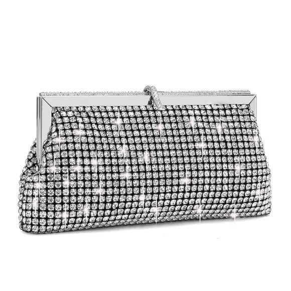 Evening Handbag Clutch Stain Fabric Bridal Purse Wedding Prom :') - Picture 1 of 4